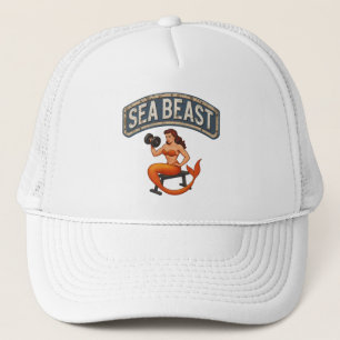 Casquette Bête de mer Gym Sirène Rétro Fitness Graphique Pin
