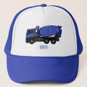 Casquette Béton mélange camion de transport caricature