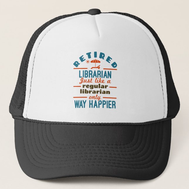 Casquette Bibliothécaire à la retraite amusant retraite heur (Devant)