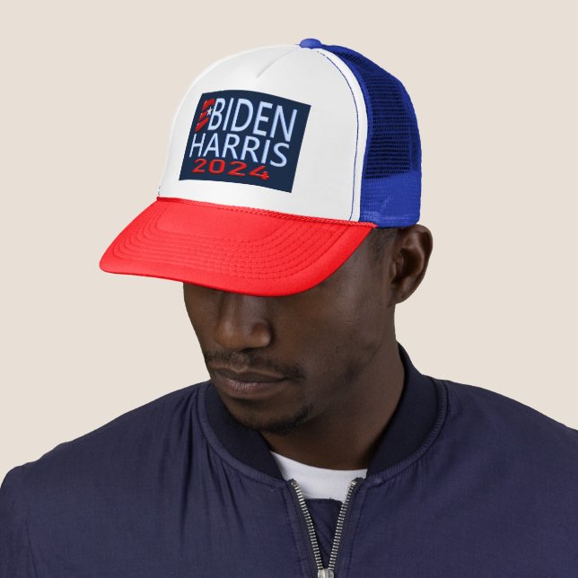 Casquette Biden Harris 2024 Trucker Électoral Hat (En situation)
