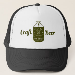 Casquette Bière de métier - vert et blanc de cruche de