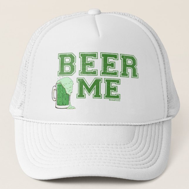 Casquette Bière je bière verte (Devant)