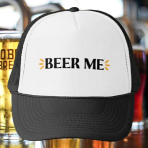 Casquette Bière moi   Chapeau de camion de typographie drôle
