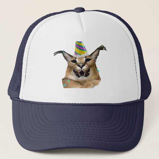 Casquette Big Floppa Birthday Funny Meme for Meme Lovers Hat (Devant)