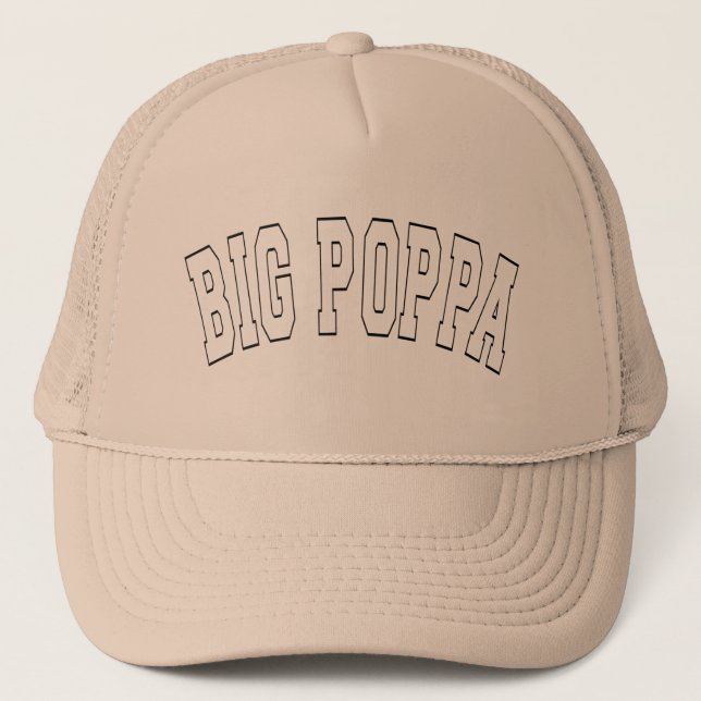 Casquette Big Poppa Hip hop Papa Fête des pères (Devant)