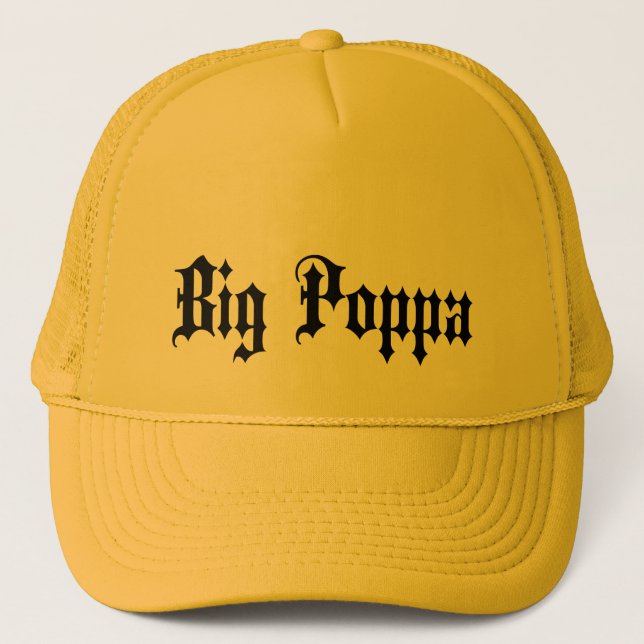Casquette Big Poppa Papa Fête des pères cadeau (Devant)
