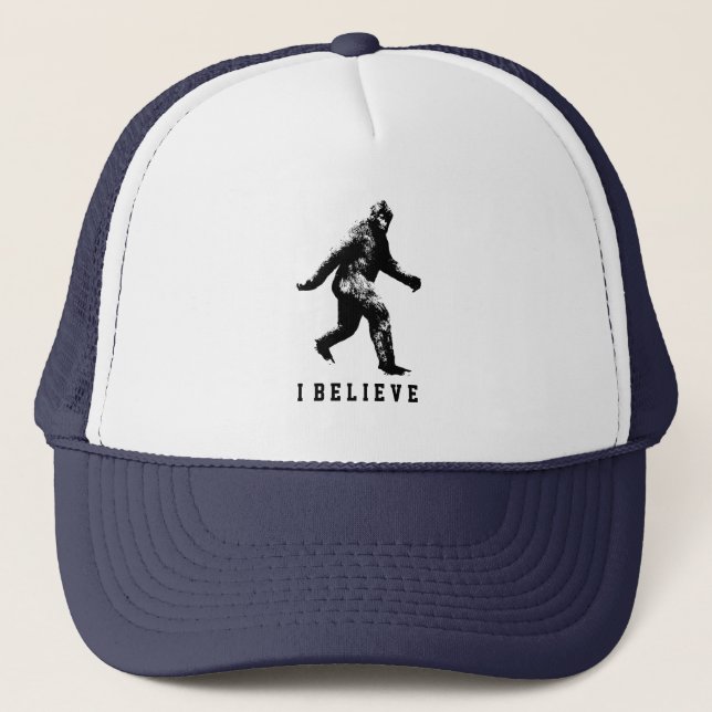 Casquette Bigfoot je crois texte personnalisable (Devant)
