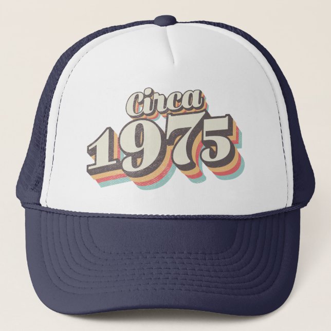 Casquette Birthday Year - Circa 1975 (Devant)