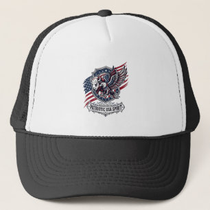 Casquette Bison Aigle Patriotique Crête Animal Hybride Patri