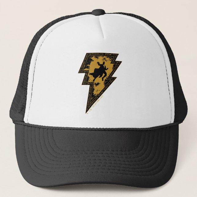 Casquette Black Adam Distressed Lightning Bolt Graphic (Devant)