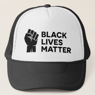 Casquette Black Lives Matt BLM Poing Poing Poing Clinqué
