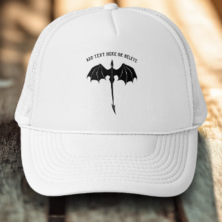 Casquette Black Tribal Flight Dragon Imaginaire blanc