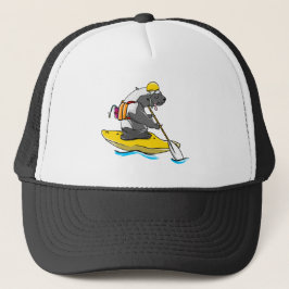 Casquette Blaireau de miel eau blanche kayak