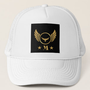 Casquette Blanc couleur M lettre Imprimé personnalisé