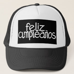 Casquette blanc de Feliz Cumpleaños