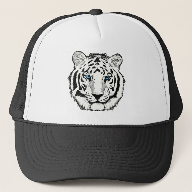 Casquette blanc de tigre (Devant)