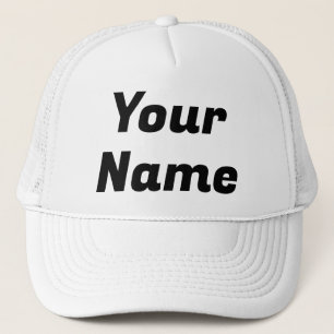 Casquette Blanc et noir PERSONNALISABLE