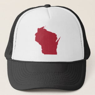 Casquette Blanc et Rouge Wisconsin