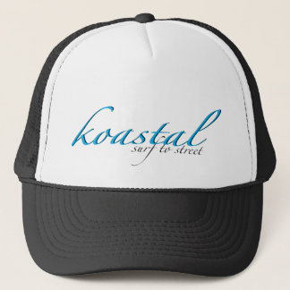 Casquette blanc noir de camionneur de Koastal
