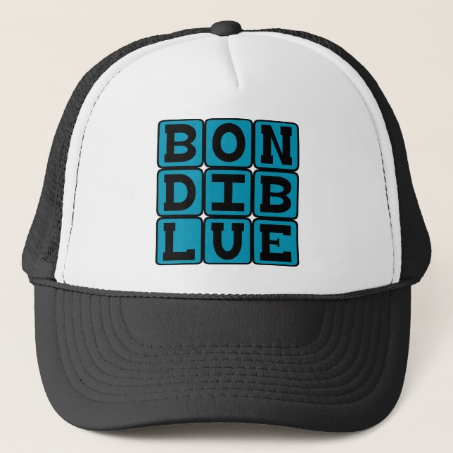 Casquette Bleu Bondi, Couleur (Devant)