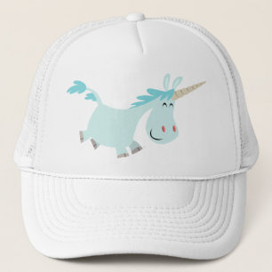 Casquette bleu de camionneur de licorne de bande