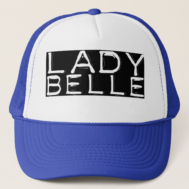 Casquette bleu de camionneur de "Madame Belle" (Devant)
