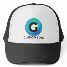 Casquette bleu de camionneur de médias de Guido