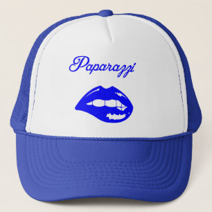 Casquette bleu de camionneur de paparazzi