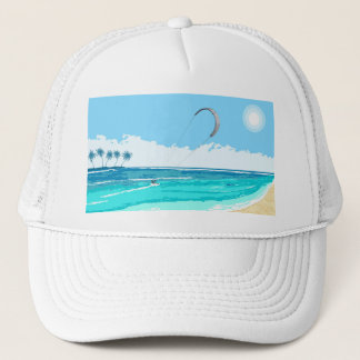 Casquette bleu de Kitesurf