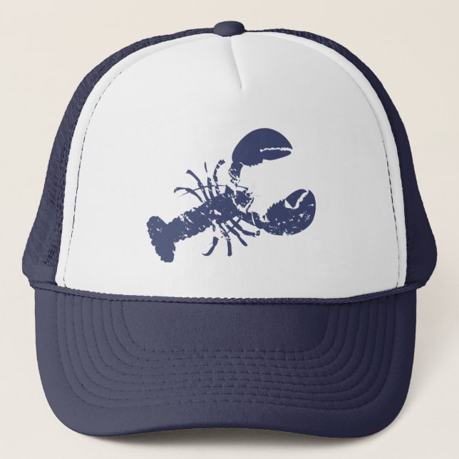 Casquette Bleu homard Blanc (Devant)