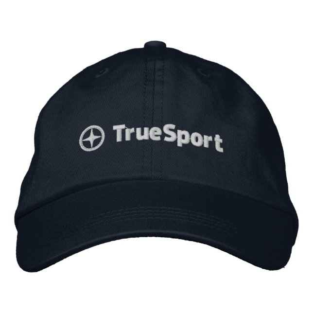 Casquette bleu marine réglable Unisex avec broderi (Devant)