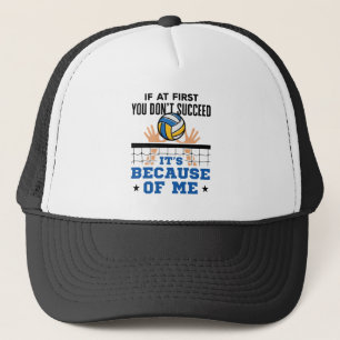Casquette Blocage médian de volley-ball amusant si ne réussi