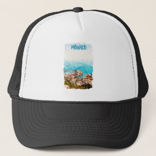 Casquette Blue Monaco Ocean View Peinture