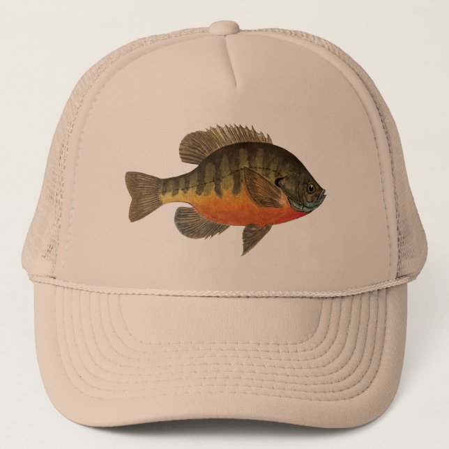 Casquette Bluegill Bream Fishing Sunfish Fisherman's Tan (Devant)