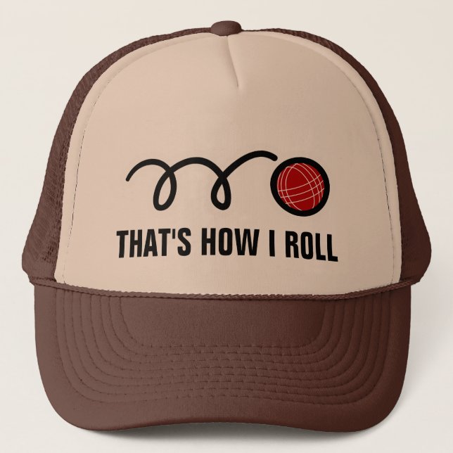 Casquette Bocce chapeau de camionneur de balle pour les joue (Devant)