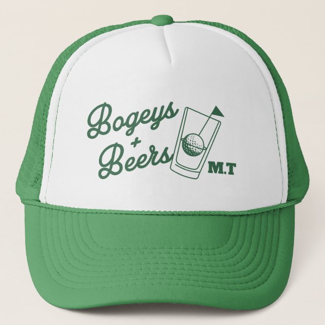 Casquette Bogeys et bières Coupe de golf Jour Personnalisé (Devant)