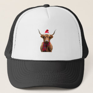 Casquette Boho Xmas Noël Vache des Highlands T-Shirt (4)