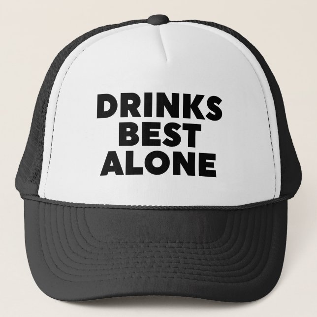 Casquette Boissons les meilleures seules (Devant)