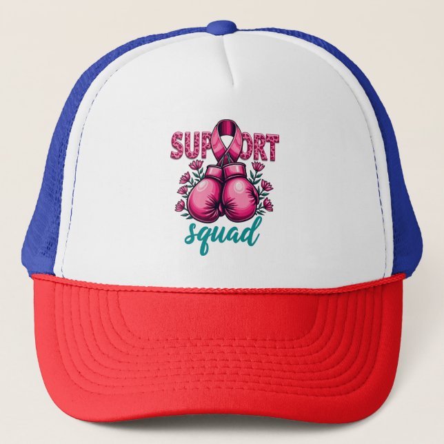 Casquette Boîte à gants de sensibilisation au cancer du sein (Devant)