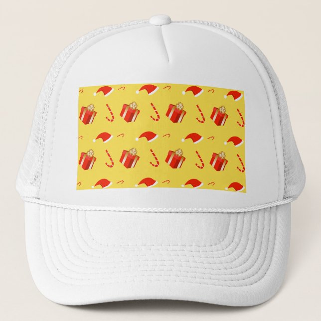 Casquette Boîte cadeau de Noël sucre de canne chapeau de Noë (Devant)