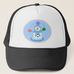 Casquette Bonhomme de neige jonglant pastel