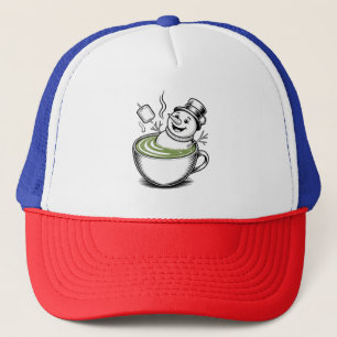 Casquette Bonhomme de neige prenant un bain à la Macha Noël