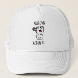 Casquette Bonjour 2022 Au revoir 2021 papier toilette