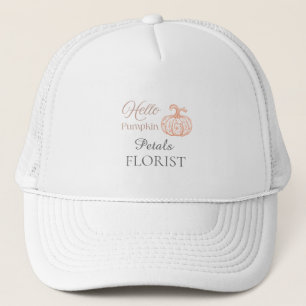 Casquette Bonjour Citrouille Fleuriste Entreprise Marque Hal