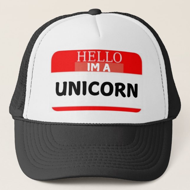 Casquette Bonjour Je Suis Une Unicorne (Devant)
