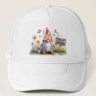 Casquette Bonjour Nain de Jardin du Printemps : Joli Nain av