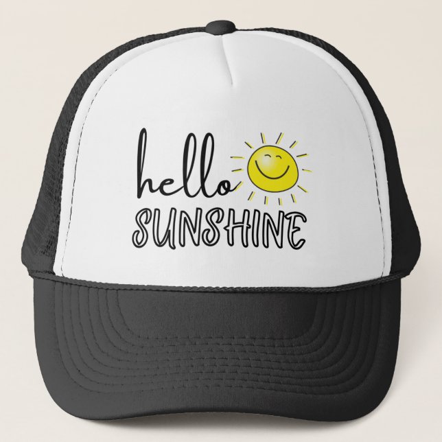 Casquette Bonjour Sunshine printemps été (Devant)