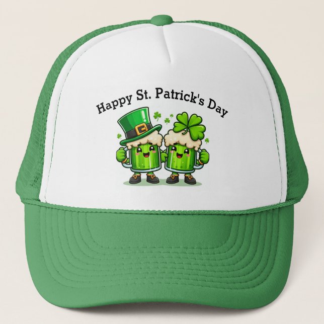Casquette Bonne bière verte de la St Patrick's Day (Devant)
