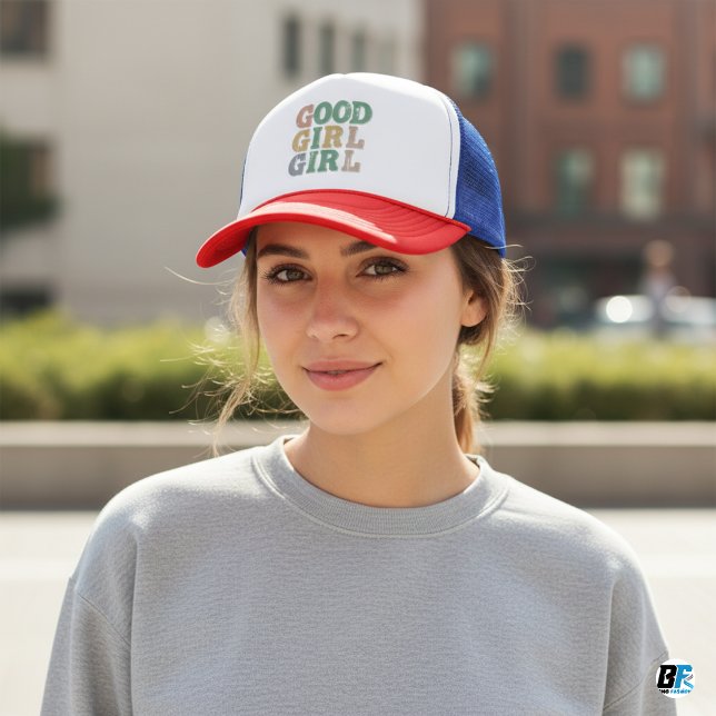 CASQUETTE BONNE FILLE STYLISH TRUCKER HAT (Créateur téléchargé)