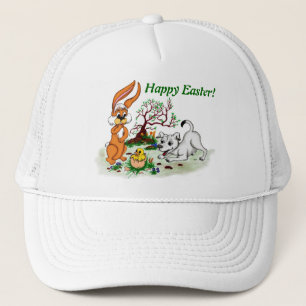 Casquette Bonne Pâques ! Welpe, Küken, Hase
